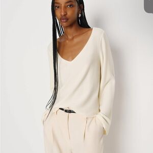 Reformation Mabel Knit Long Sleeve Top